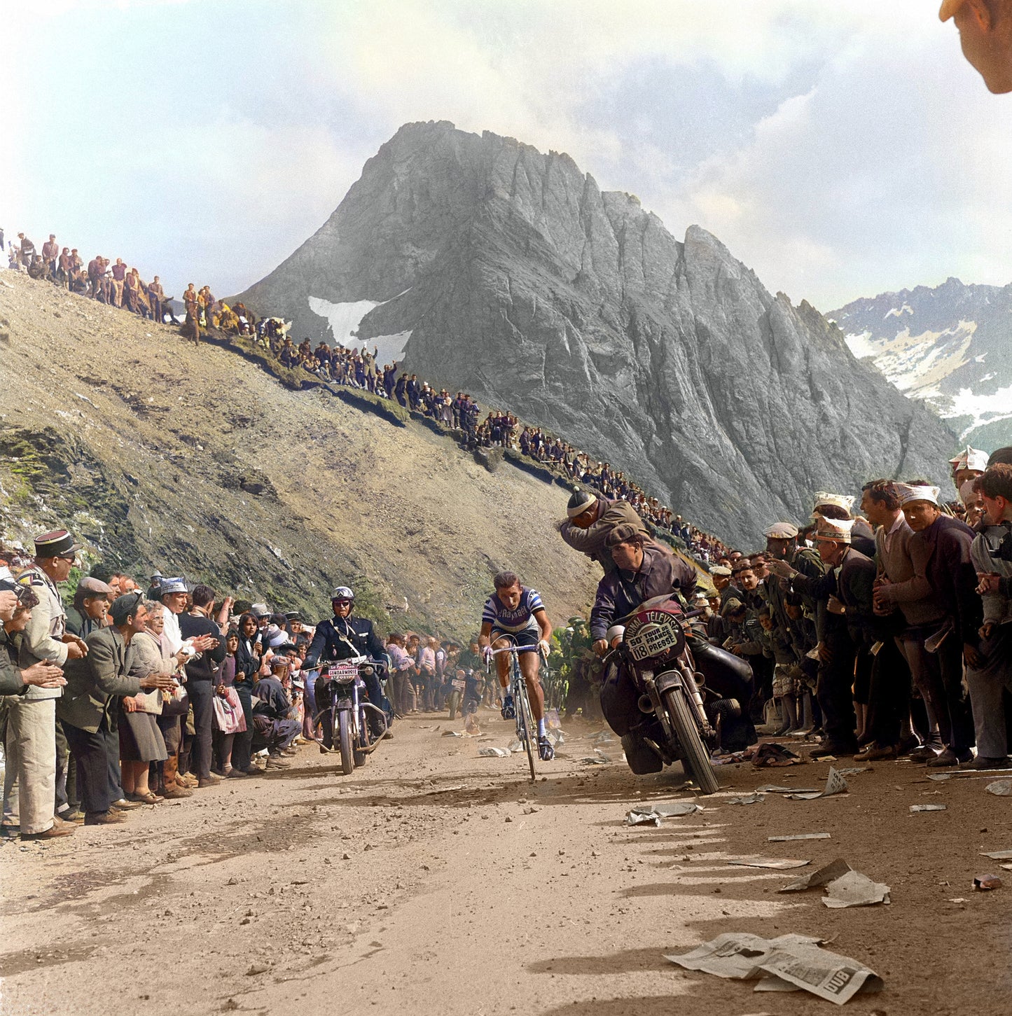 Col du Tourmalet - TdF 1963 - Coloriert