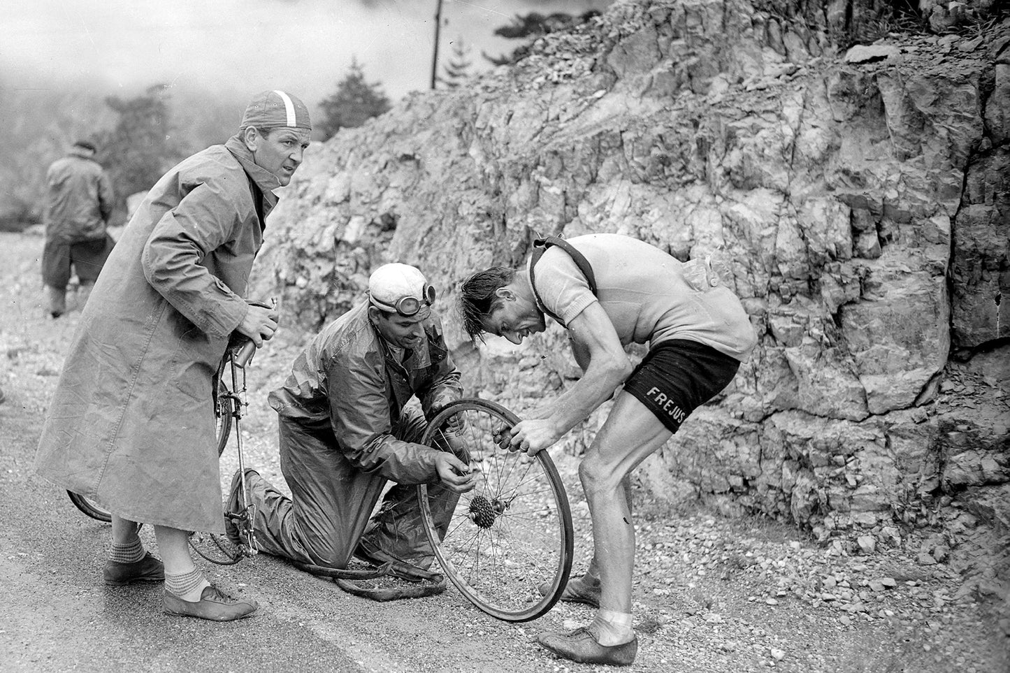 Panne am Col de Vars - TdF 1950